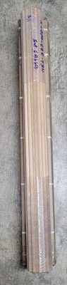 4 Pcs Tambour Wood Scallop Solid Oak Tambour, Real Wood Slat Wall Panels 48''x12''