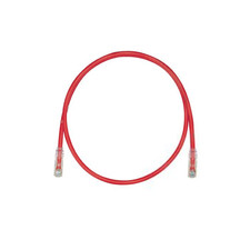 10 ft Panduit UTPSP10RDY 24 AWG Copper Cat 6 UTP Patch Cord Red