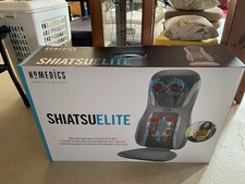 Homedics Back Massager with Heat, Shiatsu Elite Heated Neck and Back Massage NEW