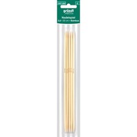 GrüNdl Nadelspiel Bambus 3,5 Mm 15 Cm Natur Handarbeit