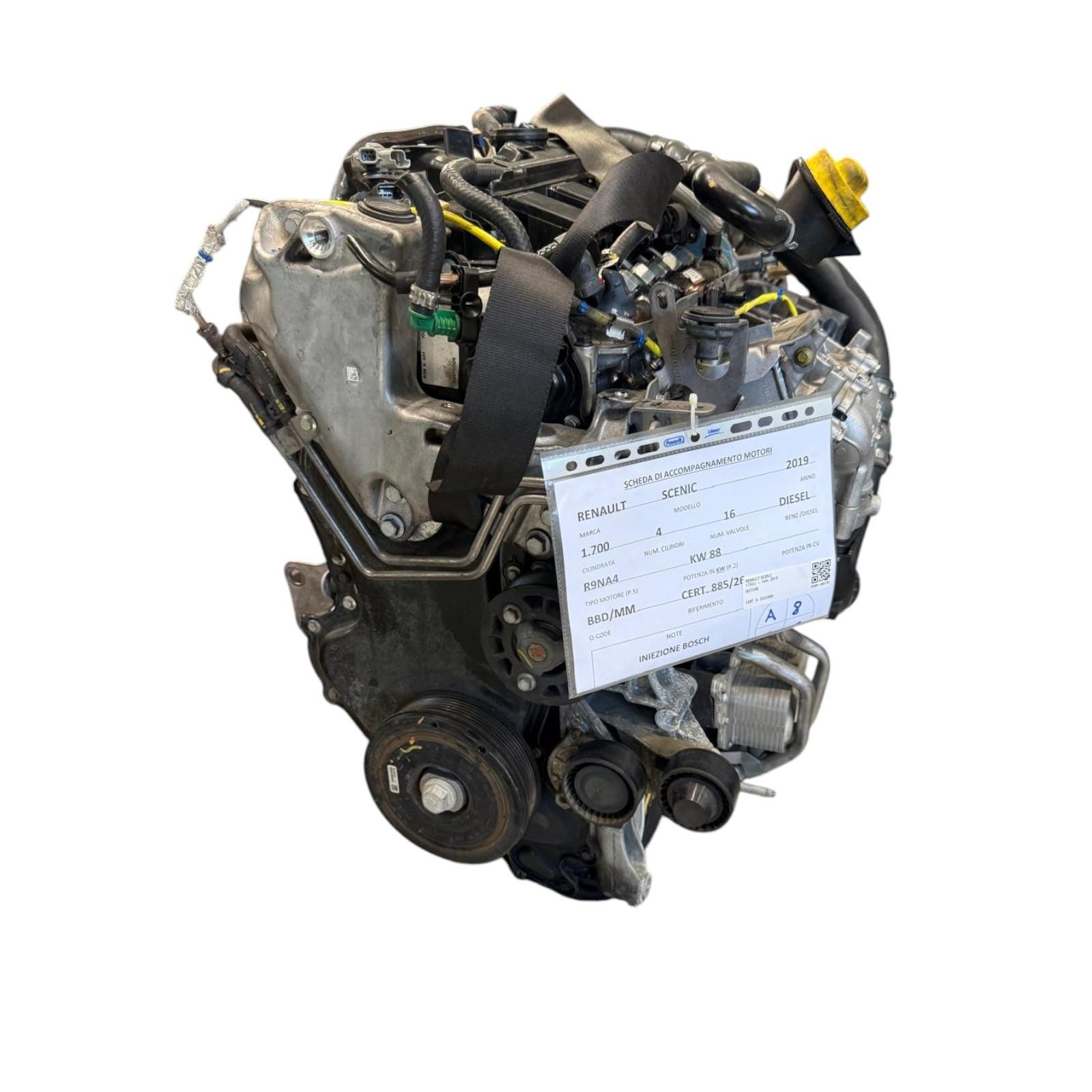 MOTORE COMPLETO PER RENAULT Scenic Serie 8201719314 R9NA4 Benzina 1750 (16>)