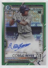 2021 Bowman Chrome Mega Box Mojo Green Refractor 18/99 Adinso Reyes Auto 2l4