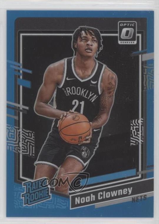 2023 Panini Donruss Optic Rated Aqua Prizm /249 Noah Clowney #205 Rookie RC 14cm