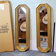 2home Interior Elongated Octagonal Gold Tone Frame Mirror 17.5 X 5.25 Vtg 90s 2home Interior Elongated Octagonal Gold Tone Frame Mirror 17.5 X 5.25 Vtg 90s