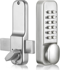 Keyless Gate Locks for Outdoor Fence, Mechanical Keypad Lock, Smart Lock for Out