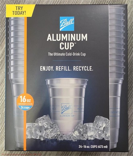 Ball Aluminum Cup Recyclable Party Cups - 16oz/24ct *SEE DEAL!!!*