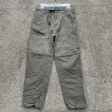 The North Face Men's Small Tan Nylon Convertible Zip Off Hiking Cargo Pants