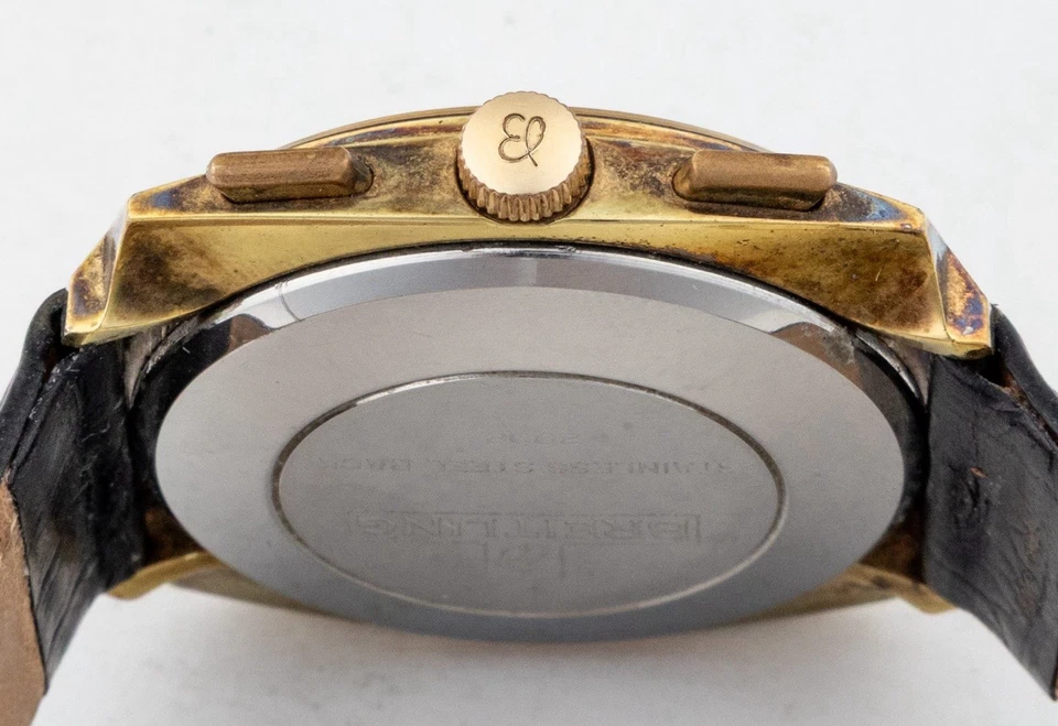 Breitling Top Time Cronógrafo - Vintage Cuerda Manual - Caja Cuadrada Chapada en Oro Foto 3 de 4