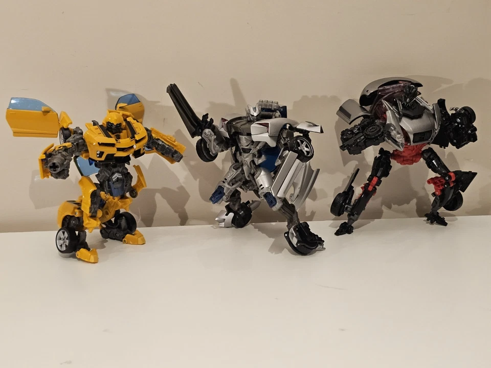 LOT BUMBLEBEE SIDESWIPE SIDEWAYS Deluxe Class Transformers Revenge of the Fallen - Image 2 of 4