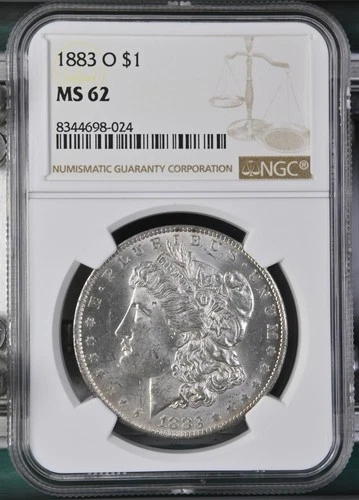 1883-O Morgan Dollar NGC Certified MS62