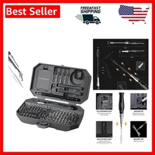 Professional 164-Piece Screwdriver Kit with Adjustable Handle for DIY Repairs