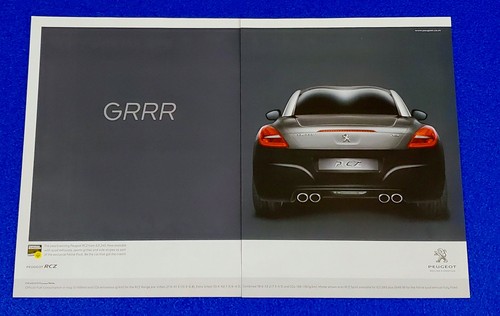 2006 PEUGEOT RCZ SPORT ORIGINAL 2 PAGE CLASSIC PRINT AD "MOTION & EMOTION"