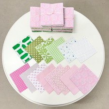 150 piece Floral Garden pre cut charm pack 5" squares 100 cotton fabric quilt 21