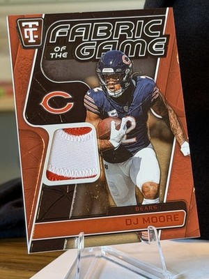 2024 Totally Certified D.J. Moore Bears Fabric of the Game Mirror Red /99