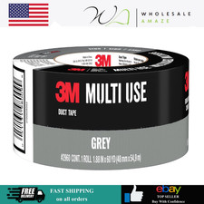 3M Duct Tape, 1.88 in x 60 yd Multi-Use Strong Adhesive Tape Gray 1 Roll