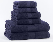 NEW Set of 6 - 100 Cotton Bath Towel Set
