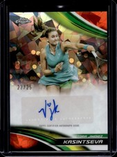 2025 Topps Chrome Sapphire Victoria Jimenez Kasintseva Auto Orange Refractor /25