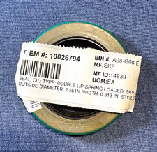 SKF 14939 Oil Seal Double Lip Spring Loaded Nitrile 1.5in x2.25in x.313 lot of 5