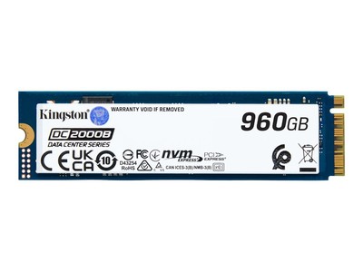 Kingston DC2000B 960 GB Solid State Drive - M.2 2280 Internal - PCI Express NVMe