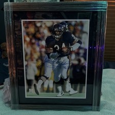 Walter Payton 16x20 Framed Authentic Autograph Cert By Celebrity Appearances