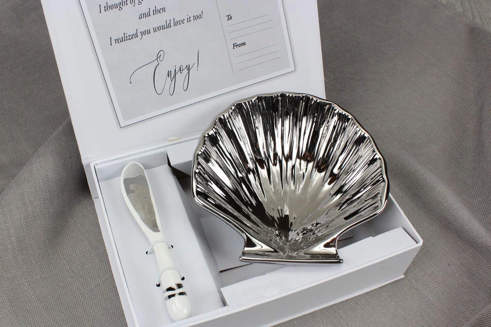 Get Gifty Bowl & Spoon Set, Shell - Image 4 of 4