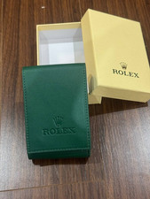Rolex Premium Leather Travel Pouch   Authentic Service Center Watch Case Holder