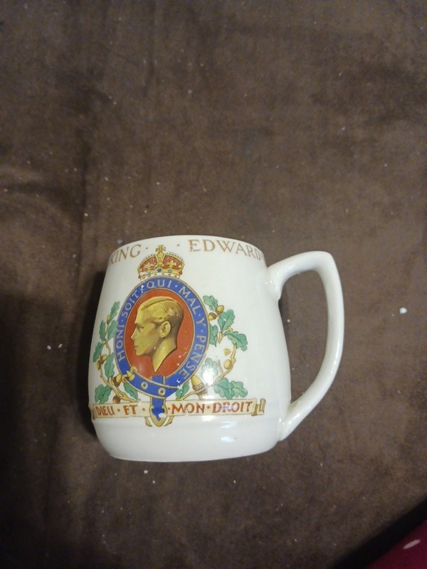 Vintage Lancasters Limited King Edward VIII Coronation Mug  Woods  England
