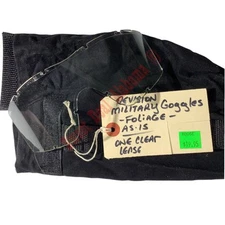 Military Goggles Case w/ Clear Lenses Only. Exc. Used Condition Goggle Case