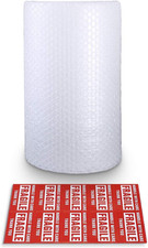 Bubble Cushioning Wrap Rolls, 3/16" X 12" X 36' Ft Total, Perforated Every 12" f