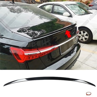 For 2019-2024 AUDI A6 C8 S6 Painted Gloss Black S6 Style Rear Trunk Spoiler Wing