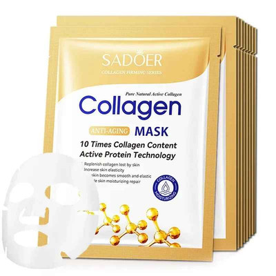 10pcs Anti-wrinkle Collagen Face Mask Moisturizing Anti-aging Repair Brightening