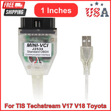 Mini Vci J2534 Obd2 Cable For Toyota Lexus Scion Tis Techstream Diagnostic Tool