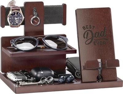 ProCase Gifts for Dad, Wood Phone Docking Station for Men, Dad Gifts From Daught