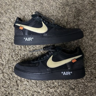 Size 9.5 - Nike Air Force 1 Low x OFF-WHITE Black 2018