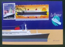Carte Premier Jour 2002 Siècle Au Fil Du Timbre Paquebot France N°3473 Obl Paris
