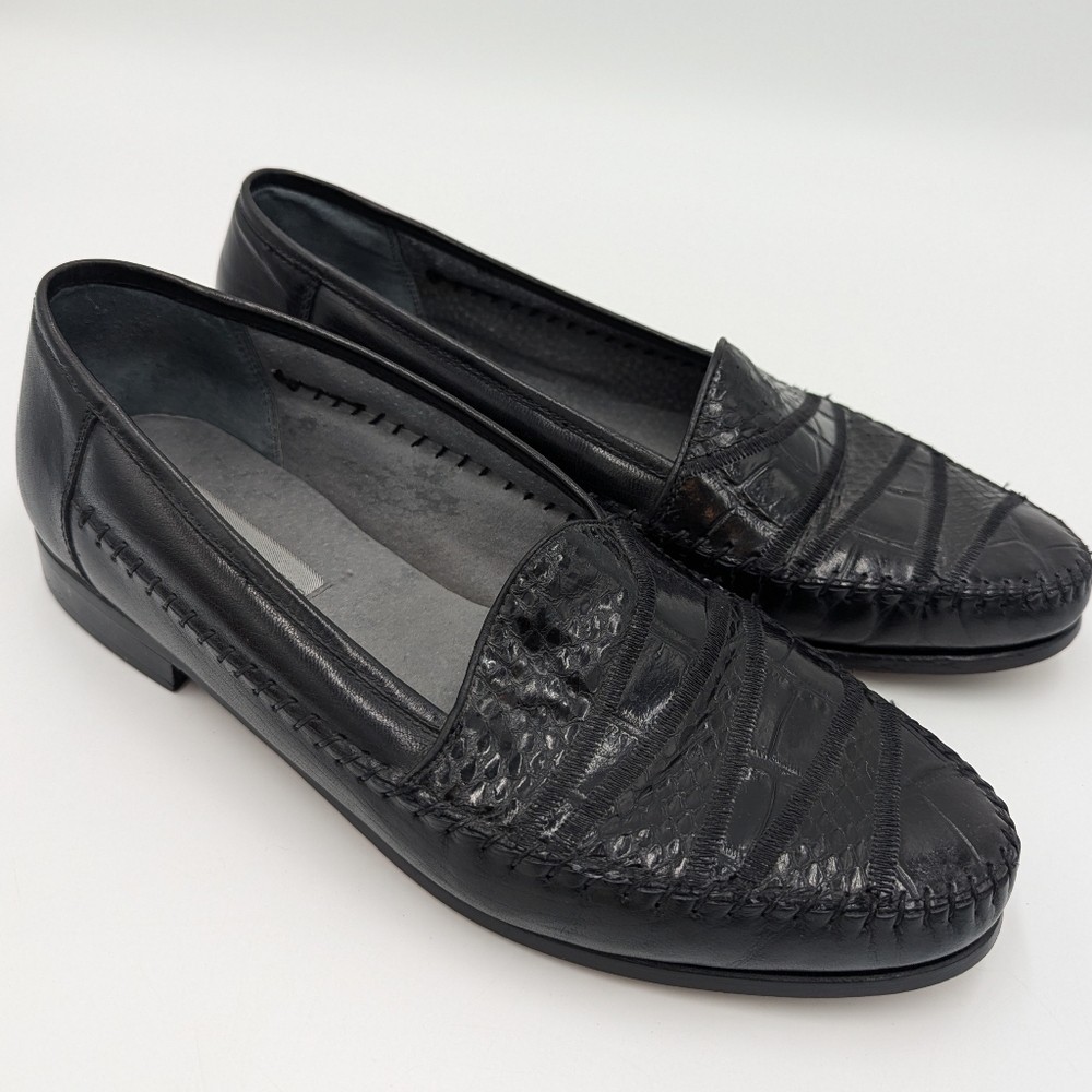 Vintage Snakeskin Stacy Adam’s Loafers, Size 11 Size 9.5 Stacy Adams Snakeskin Men main image 2