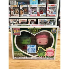 EXCLUSIVE UPLAND OMBRE Elphaba & Glinda Wicked Funko Pocket Pop Keychain Movies