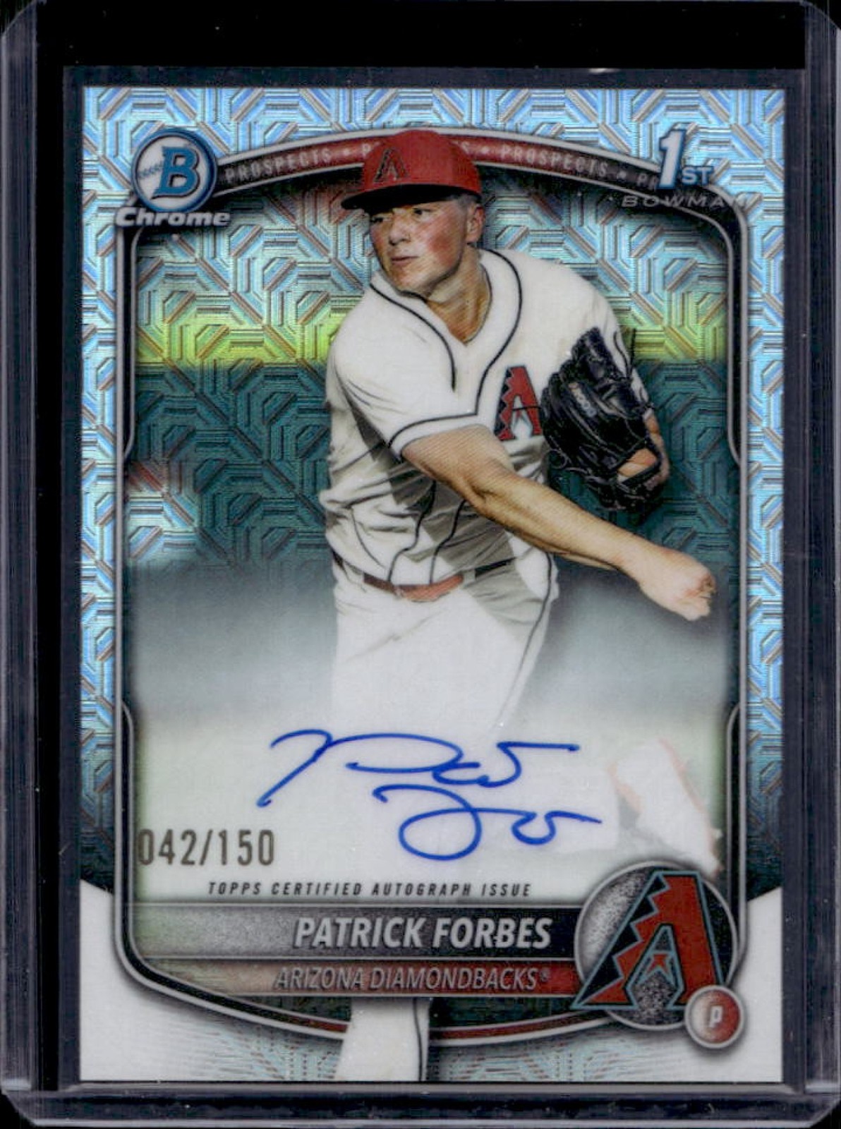 2025 Bowman Draft Patrick Forbes Chrome Auto HTA Choice Refractor 1st #/150