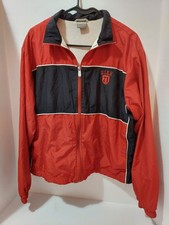 Vintage Nike Swoosh Youth Windbreaker XXL Red Jacket Full Zip Athletic 90s Kids