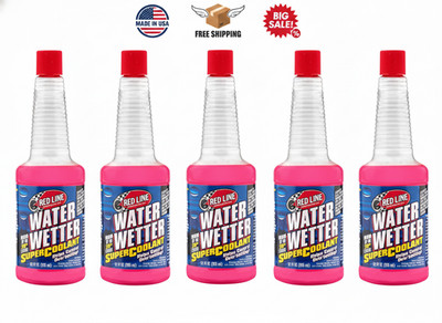 5 Pack Red Line Water Wetter Supercoolant 12oz 80204 Engine Coolant Additive