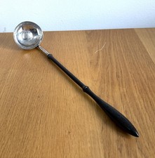 Antique Georgian Silver Ladle Set With Spanish Reale Coin