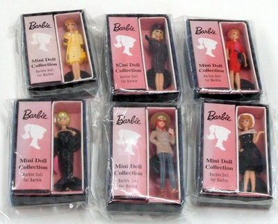 Bandai Barbie Mini Doll Complete 6 Figure Set Japan Limited