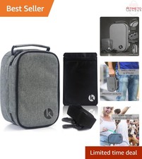 Travel Pill Organizer Bag Waterproof Lockable Smell Proof Personal Storage