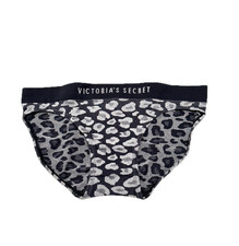 Victoria's Secret Body by Victoria Seamless Bikini Panty Black Print