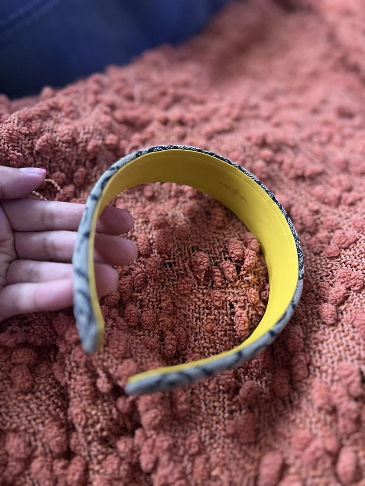 Nueva diadema Tory Burch T con logotipo con monograma en azul marino Tory con etiqueta Foto 2 de 3