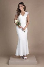 Coast Ivory Fit & Flare Dress Womens Bridal Dresses