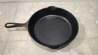 Griswold “Erie” Large Slant Logo No. 7 Cast Iron Skillet 701 A Restored/Seasoned