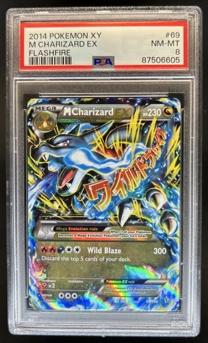 2014 Pokemon XY Flashfire Mega Charizard #69 PSA 8