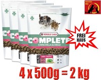 Versele-Laga Complete Chinchilla & Degu 2Kg All-In-One-Pellets FüR Gesundes Fell