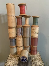 Lot of 19 Large Spools Vintage Carpet Thread Rochester #18
